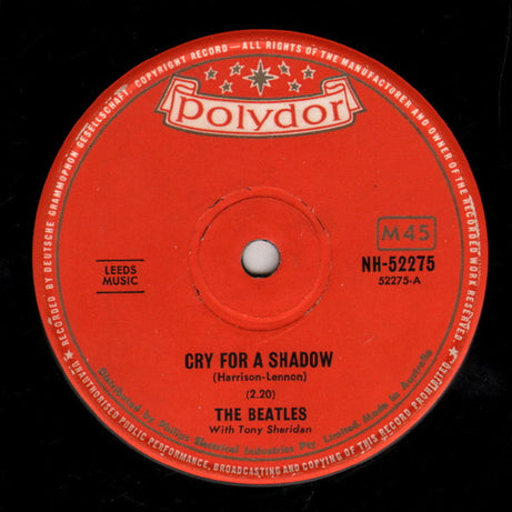 The Beatles With Tony Sheridan : Cry For A Shadow (7", Single)