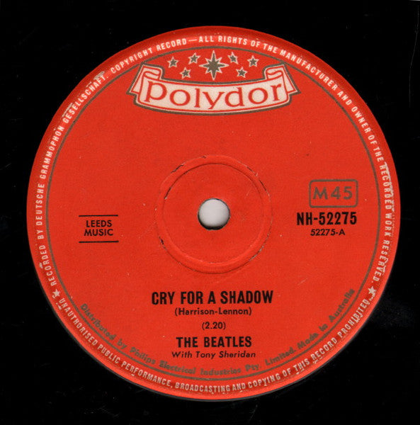The Beatles With Tony Sheridan : Cry For A Shadow (7", Single)