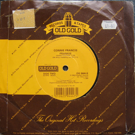 Connie Francis : Lipstick On Your Collar (7", Single)