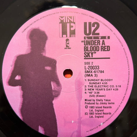 U2 : Under A Blood Red Sky (Live) (LP, MiniAlbum, Ori)