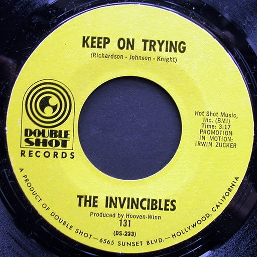 The Invincibles (2) : Keep On Trying (7", Single)