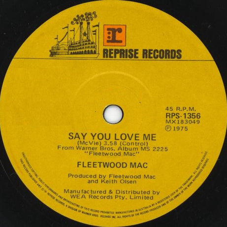 Fleetwood Mac : Say You Love Me (7", Single)