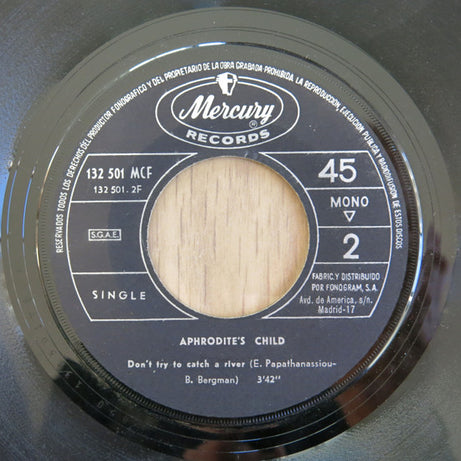 Aphrodite's Child : Rain And Tears (7", Single, Mono)