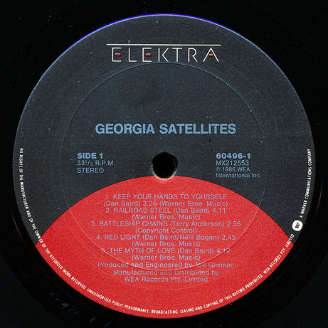 The Georgia Satellites : Georgia Satellites (LP, Album)