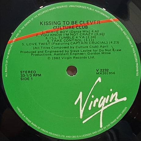 Culture Club : Kissing To Be Clever (LP, Album)