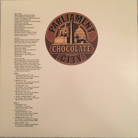 Parliament : Chocolate City (LP, Album, RE, Rai)