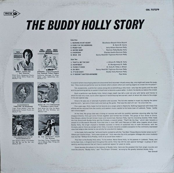 Buddy Holly and The Crickets (2) : The Buddy Holly Story (LP, Comp)