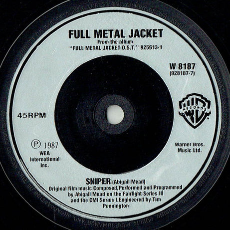 Abigail Mead And Nigel Goulding : Full Metal Jacket (I Wanna Be Your Drill Instructor) (7", Single, Sil)