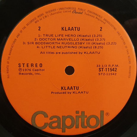 Klaatu : Klaatu (LP, Album)