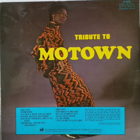 Various : Tribute To Motown (LP)