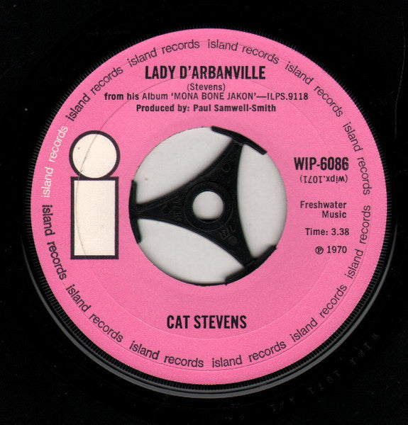Cat Stevens : Lady D'Arbanville (7", Single)