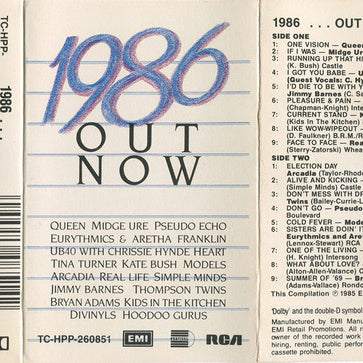 Various : 1986 Out Now (Cass, Comp)