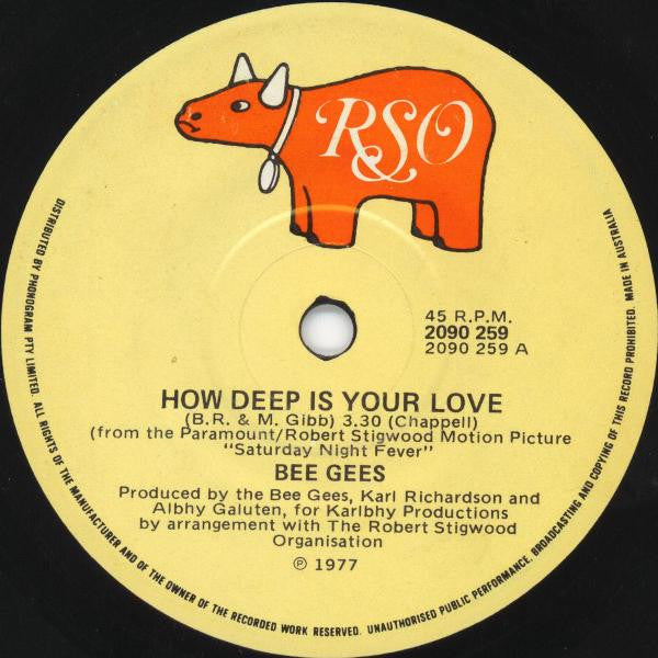 Bee Gees : How Deep Is Your Love (7", Single)