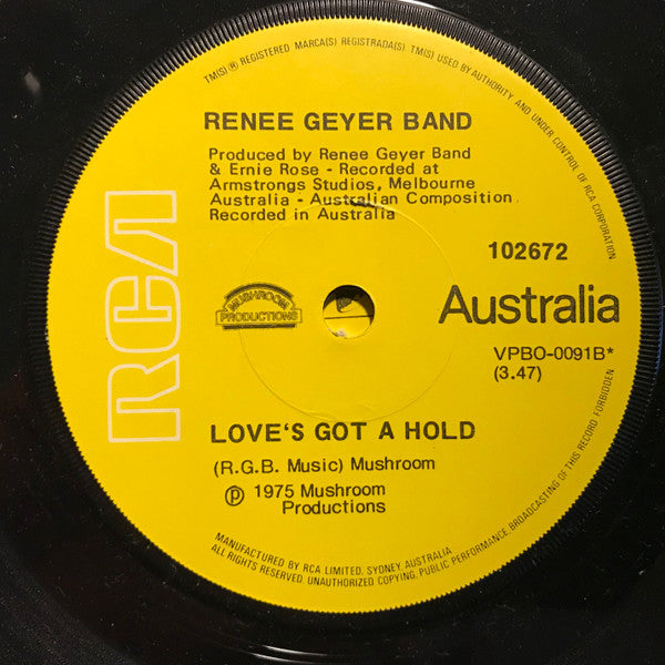 Renee Geyer Band : Heading In The Right Direction (7", Single)
