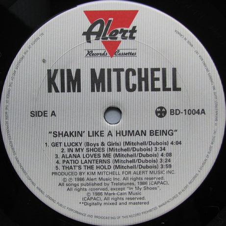 Kim Mitchell : Shakin' Like A Human Being (LP, Album)