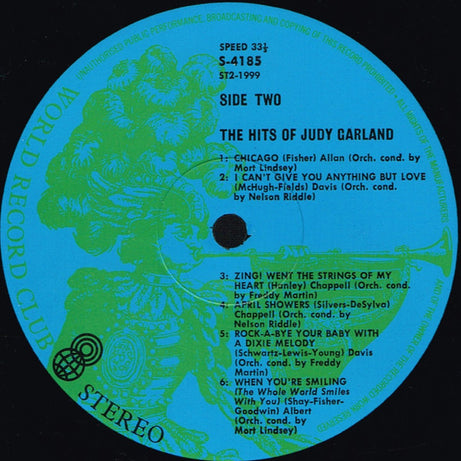 Judy Garland : The Hits Of Judy Garland (LP, Comp, Club, RE, 2nd)