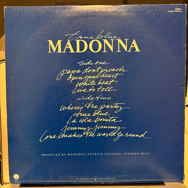 Madonna : True Blue (LP, Album)