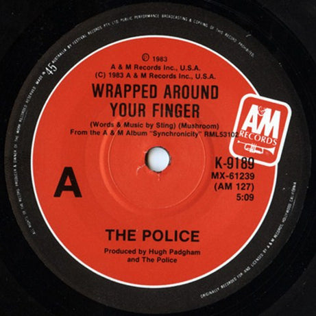 The Police : Wrapped Around Your Finger (7", Single, Ltd)