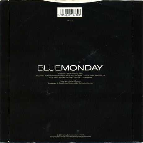 New Order : Blue Monday 1988 (7", Single)