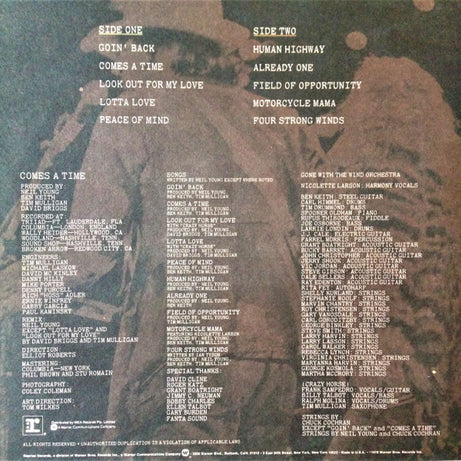 Neil Young : Comes A Time (LP, Album, Ass)