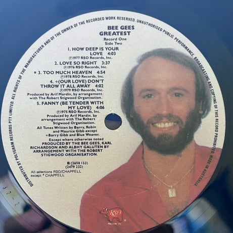 Bee Gees : Greatest (2xLP, Comp, Tri)