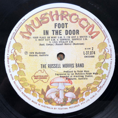 The Russell Morris Band : Foot In The Door (LP, Album)