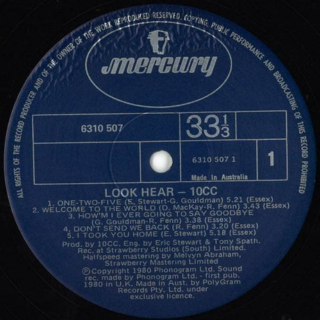 10cc : Look Hear? (LP, Album)