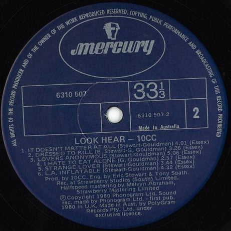 10cc : Look Hear? (LP, Album)