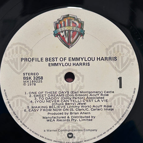 Emmylou Harris : Profile / Best Of Emmylou Harris (LP, Comp)