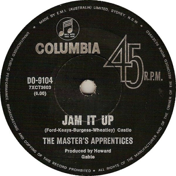 The Master's Apprentices : Turn Up Your Radio (7", Single)