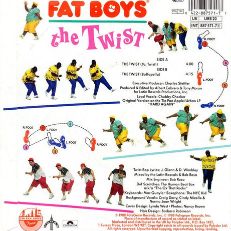 Fat Boys : The Twist (7", Single, Sil)