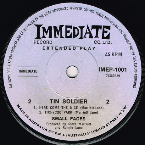 Small Faces : Tin Soldier (7", EP)