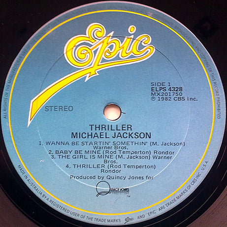 Michael Jackson : Thriller (LP, Album, Gat)