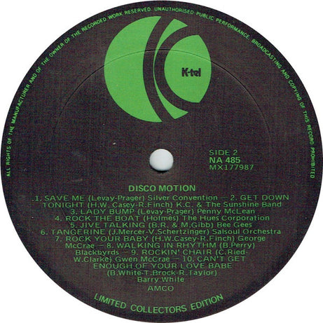 Various : Disco Motion (LP, Comp, Ltd)