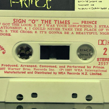 Prince : Sign "O" The Times (Cass, Album, Whi)