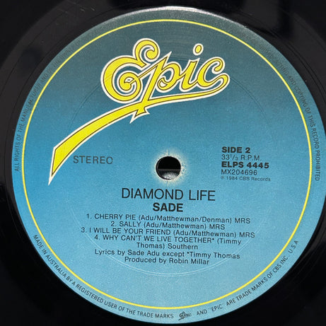 Sade : Diamond Life (LP, Album, RE, Gat)