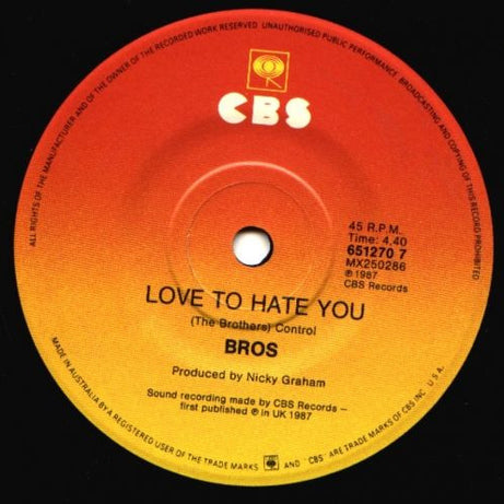 Bros : When Will I Be Famous? (7", Single)