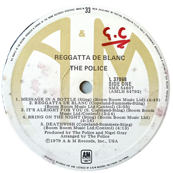 The Police : Reggatta De Blanc (LP, Album)