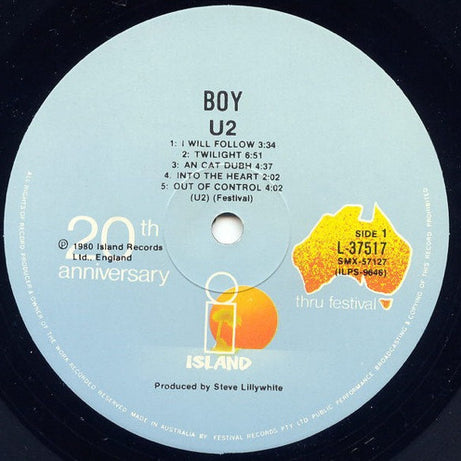 U2 : Boy (LP, Album, RP, 20t)