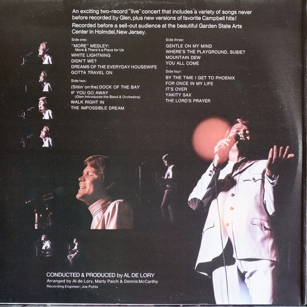 Glen Campbell : Live (2xLP, Album, RE, Ora)