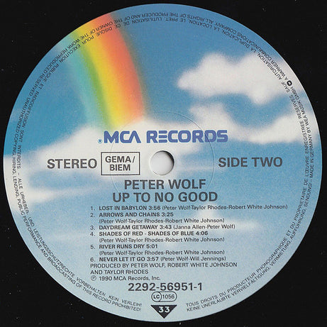 Peter Wolf : Up To No Good! (LP, Album)