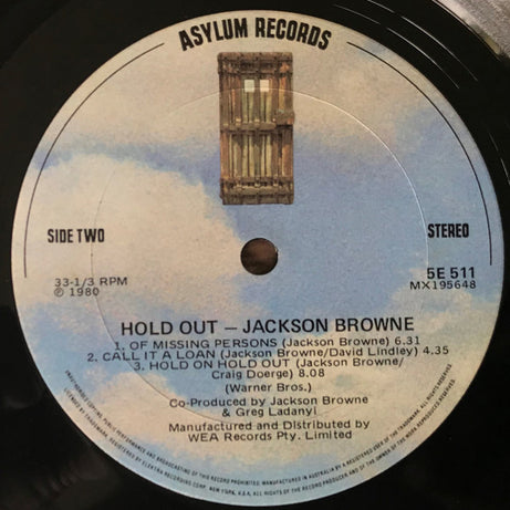 Jackson Browne : Hold Out (LP, Album)