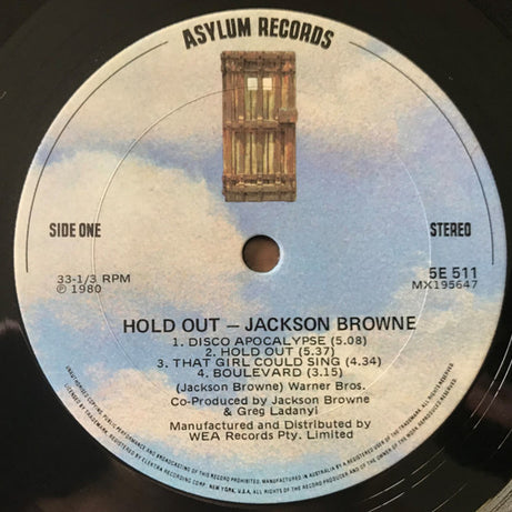 Jackson Browne : Hold Out (LP, Album)