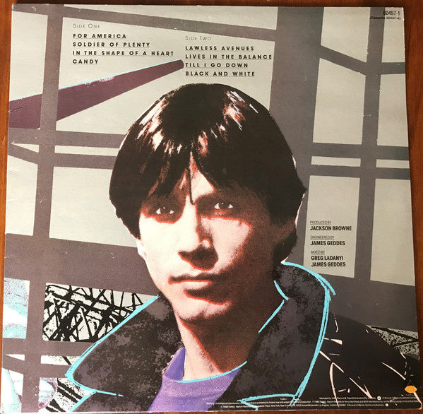 Jackson Browne : Lives In The Balance (LP, Album)