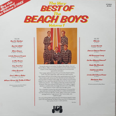 The Beach Boys : The Very Best Of...Volume 1 (LP, Comp)