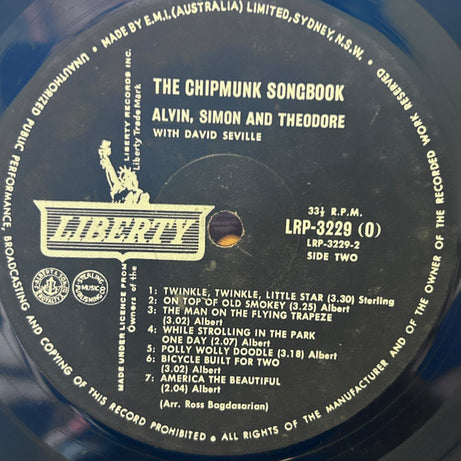 The Chipmunks, David Seville : The Chipmunk Songbook (LP, Album, Mono)
