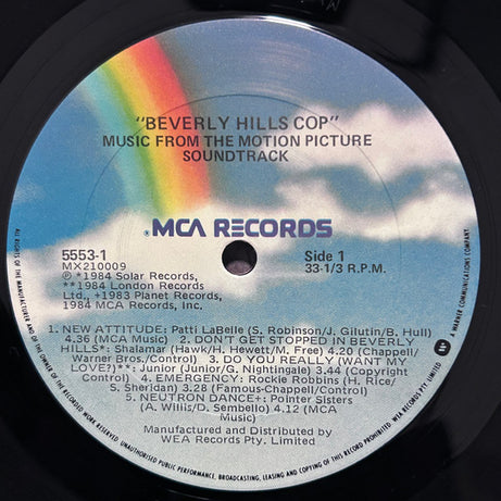 Various : Music From The Motion Picture Soundtrack - Beverly Hills Cop (LP, Comp)