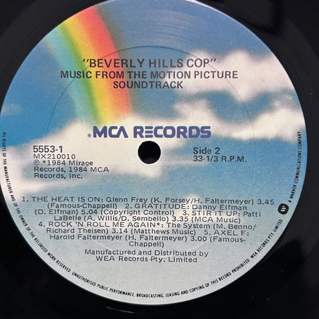 Various : Music From The Motion Picture Soundtrack - Beverly Hills Cop (LP, Comp)