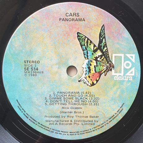The Cars : Panorama (LP, Album)