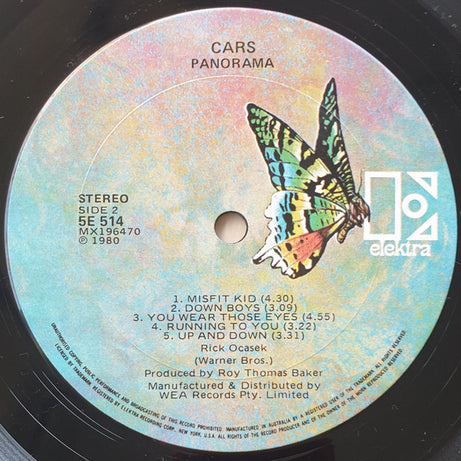 The Cars : Panorama (LP, Album)